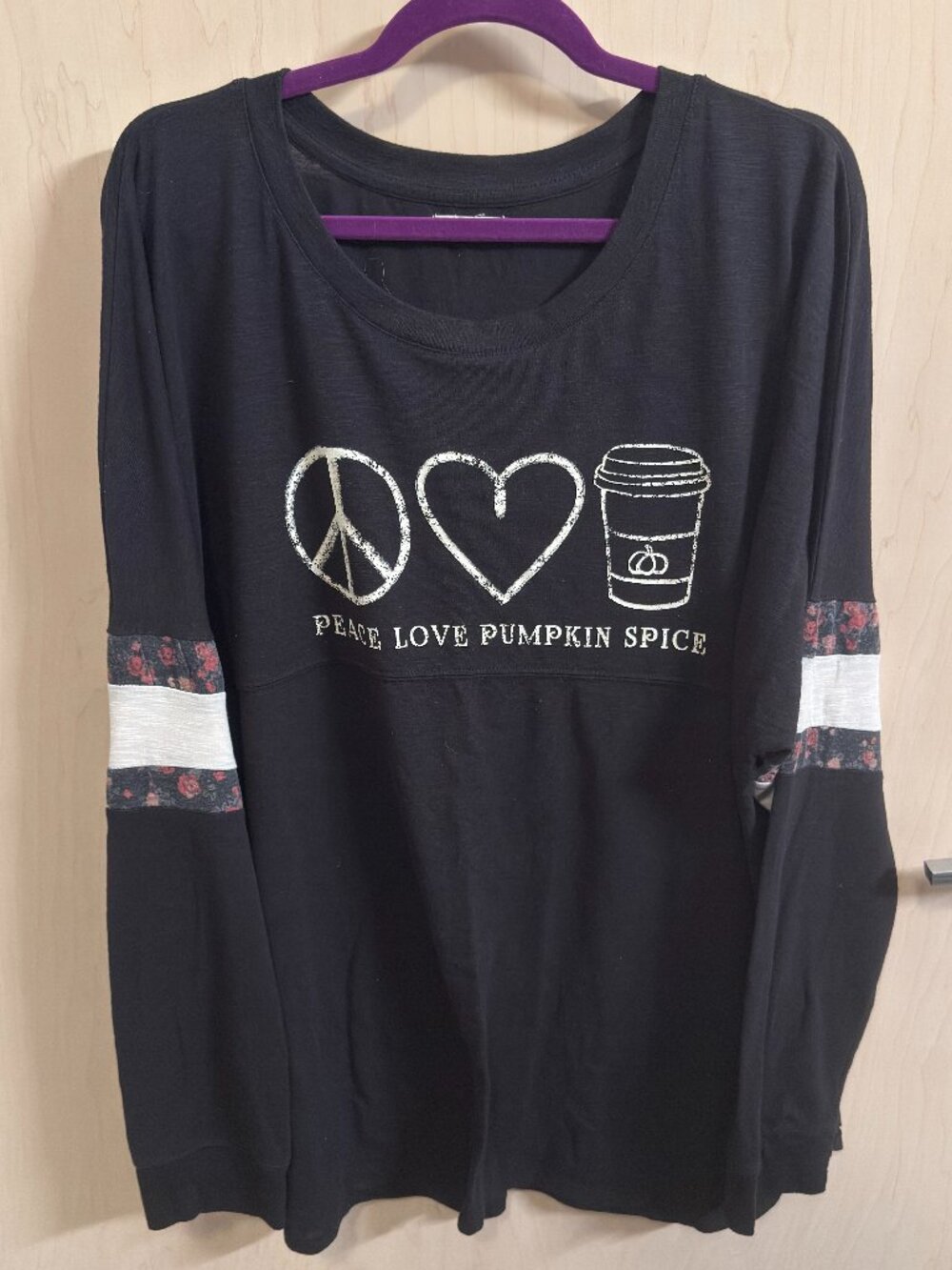Maurices Peace, Love, Pumpkin Spice Tee 3x